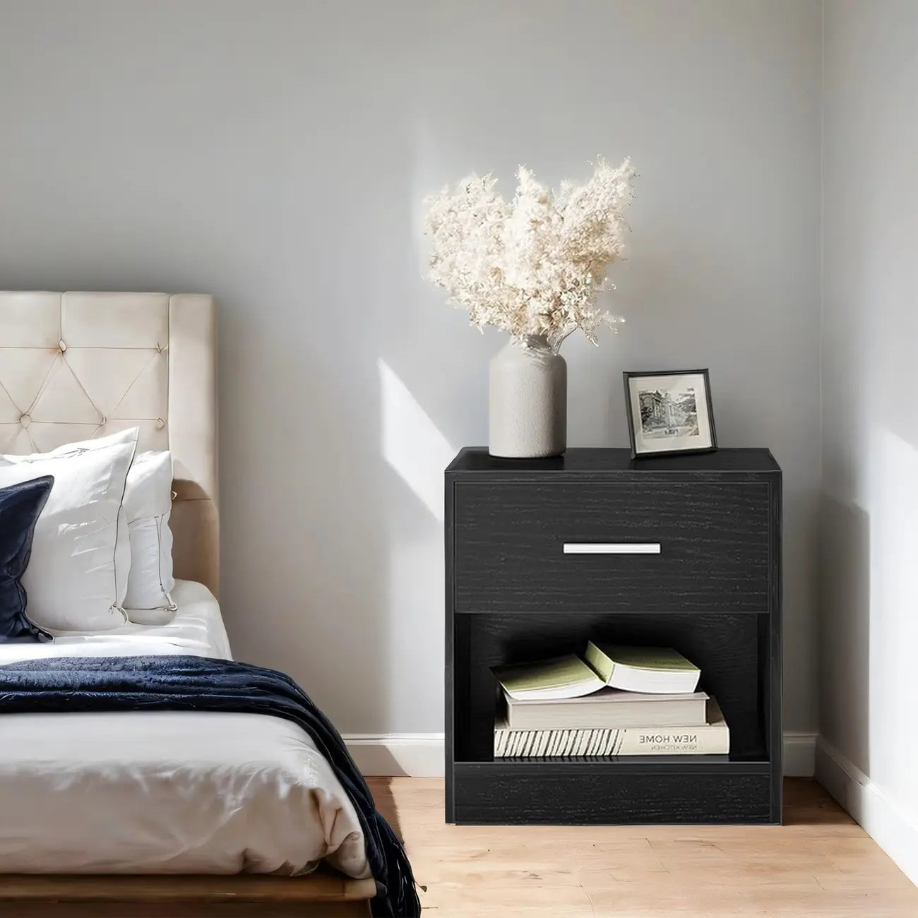 Table de chevet moderne noire