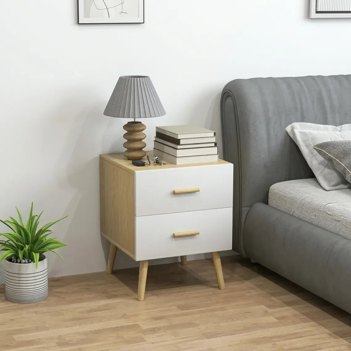 Table de chevet scandinave en bois