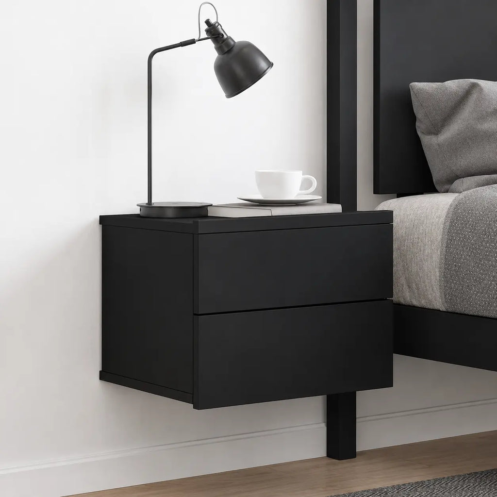 Table de Chevet Murale Suspendue Bois