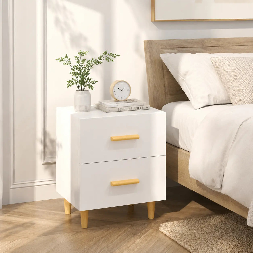 Table de Chevet Scandinave Blanche