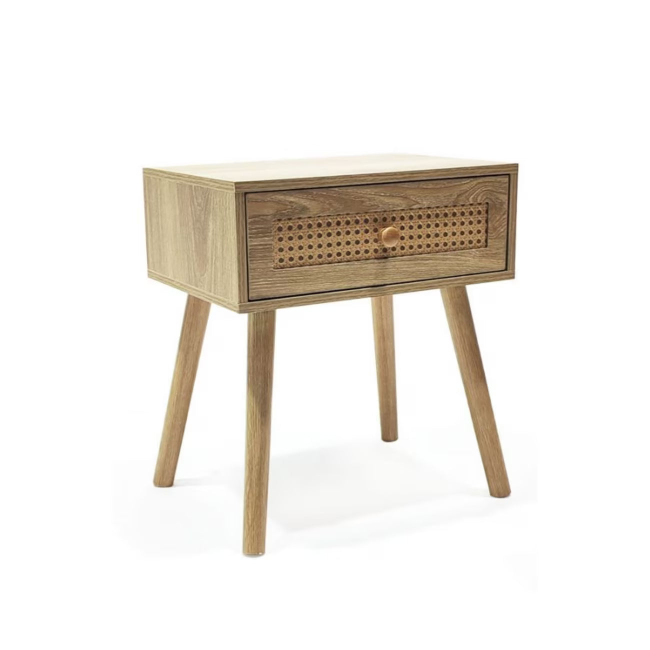 Table de Chevet Rotin Style Nordique
