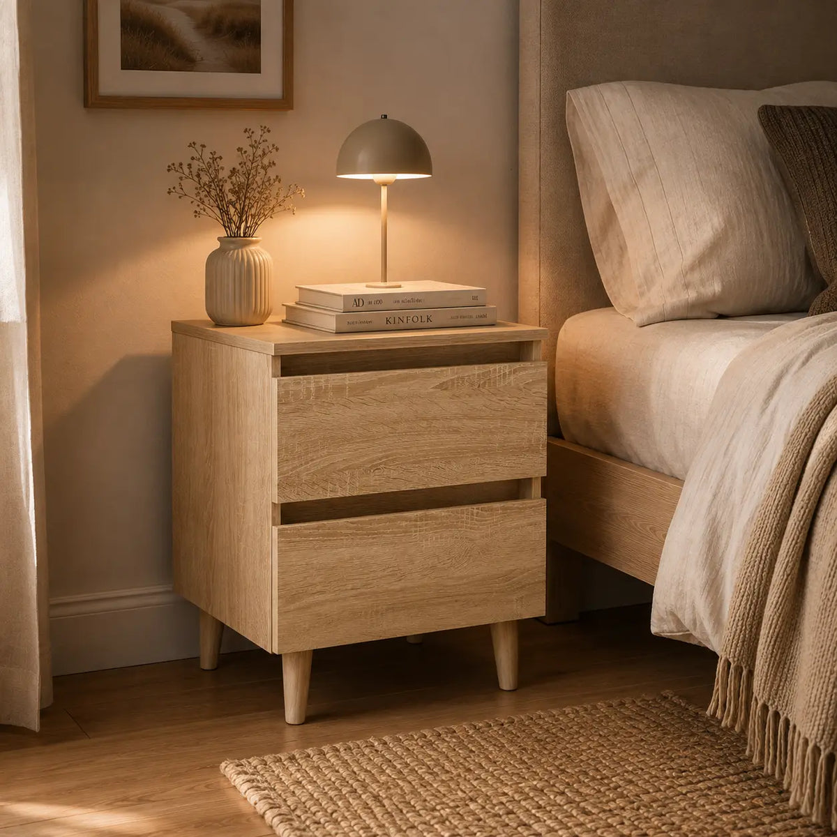 Table de Chevet Bois Scandinave