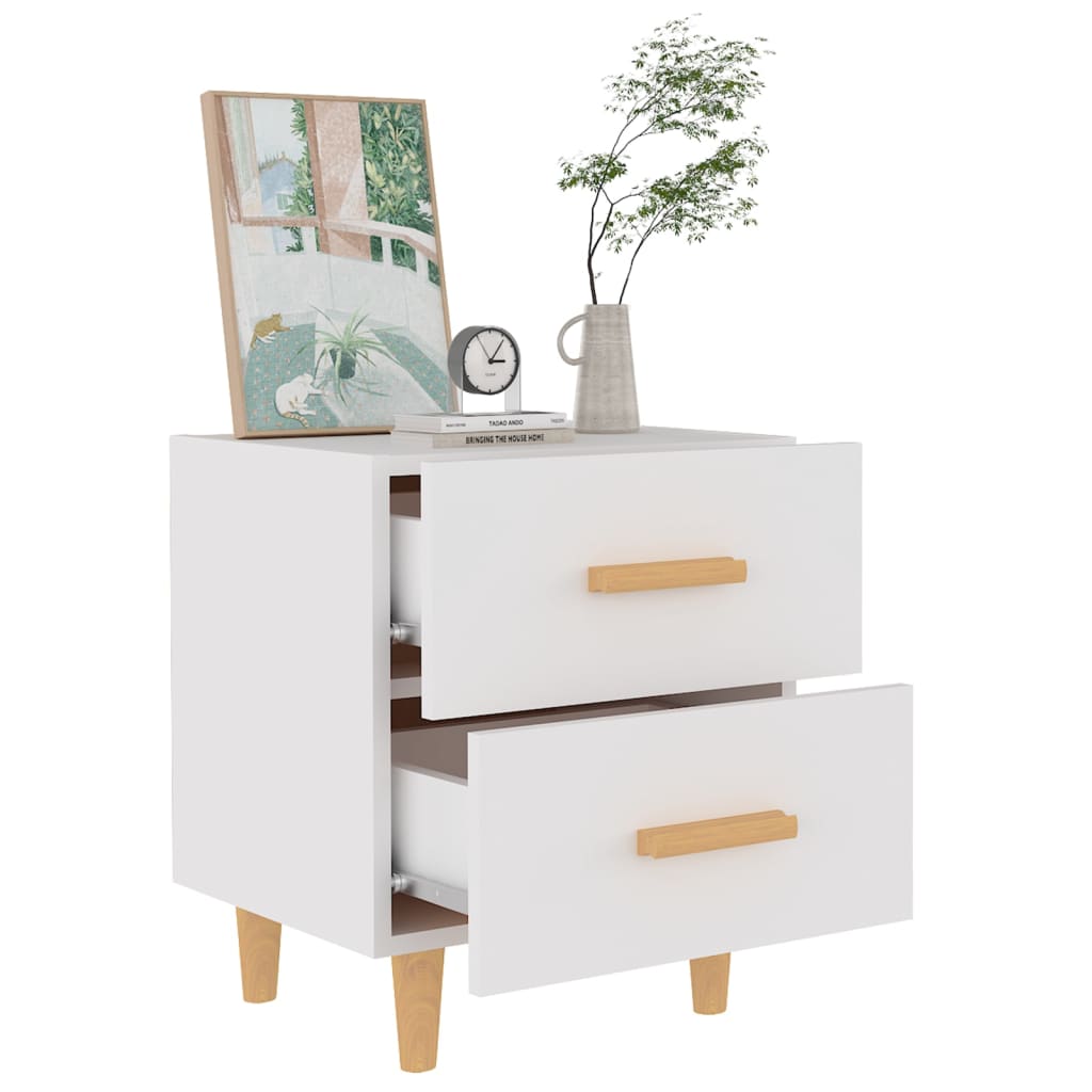 Table de Chevet Scandinave Blanche