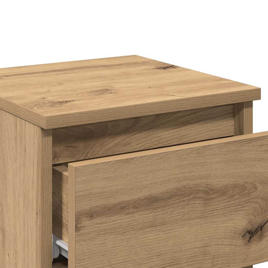 Table de Chevet Moderne Bois 2 Tiroirs