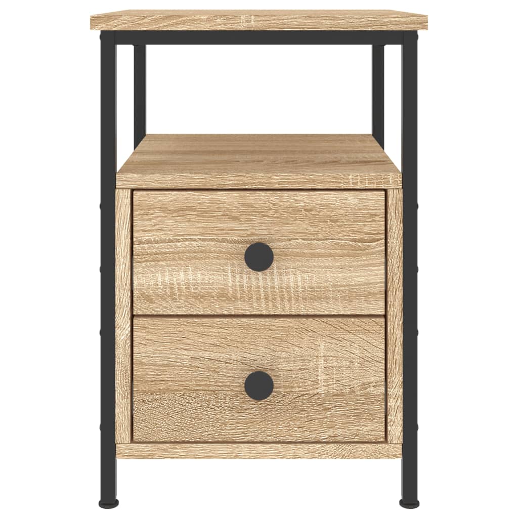 Table de Chevet Industrielle Bois et Métal