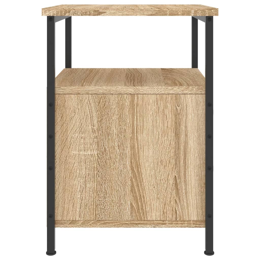 Table de Chevet Industrielle Bois et Métal