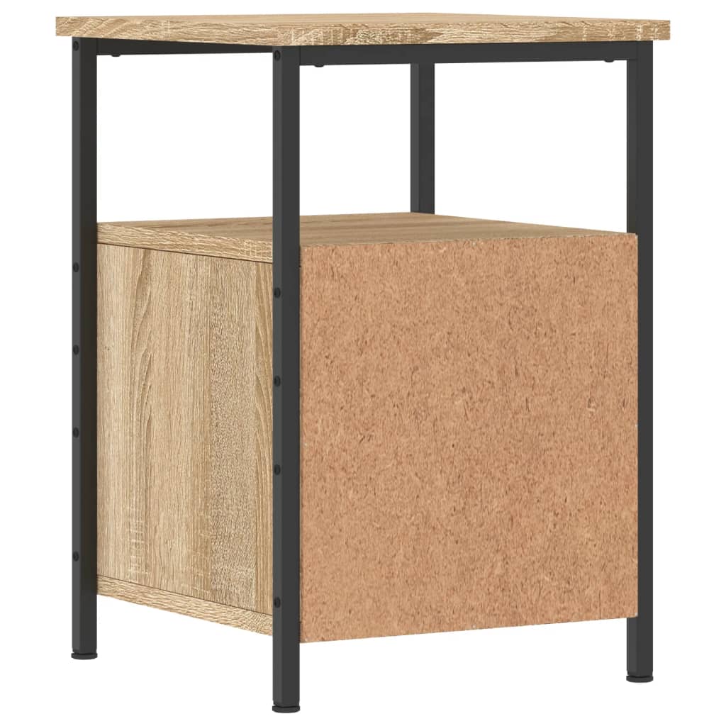 Table de Chevet Industrielle Bois et Métal