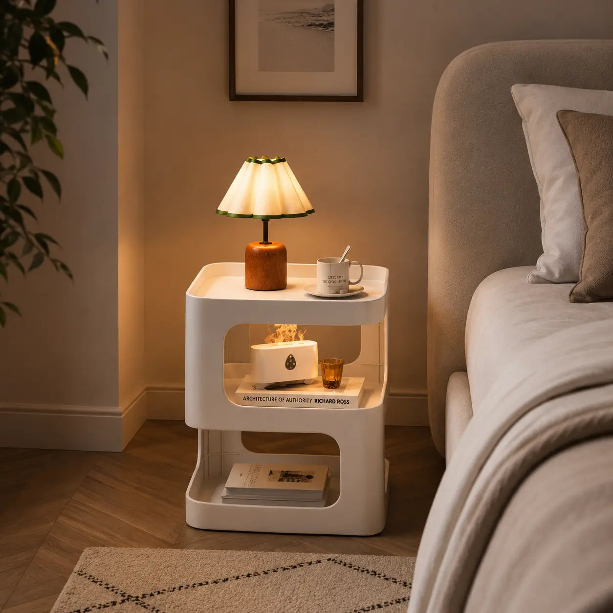 Table de Chevet Design Géométrique