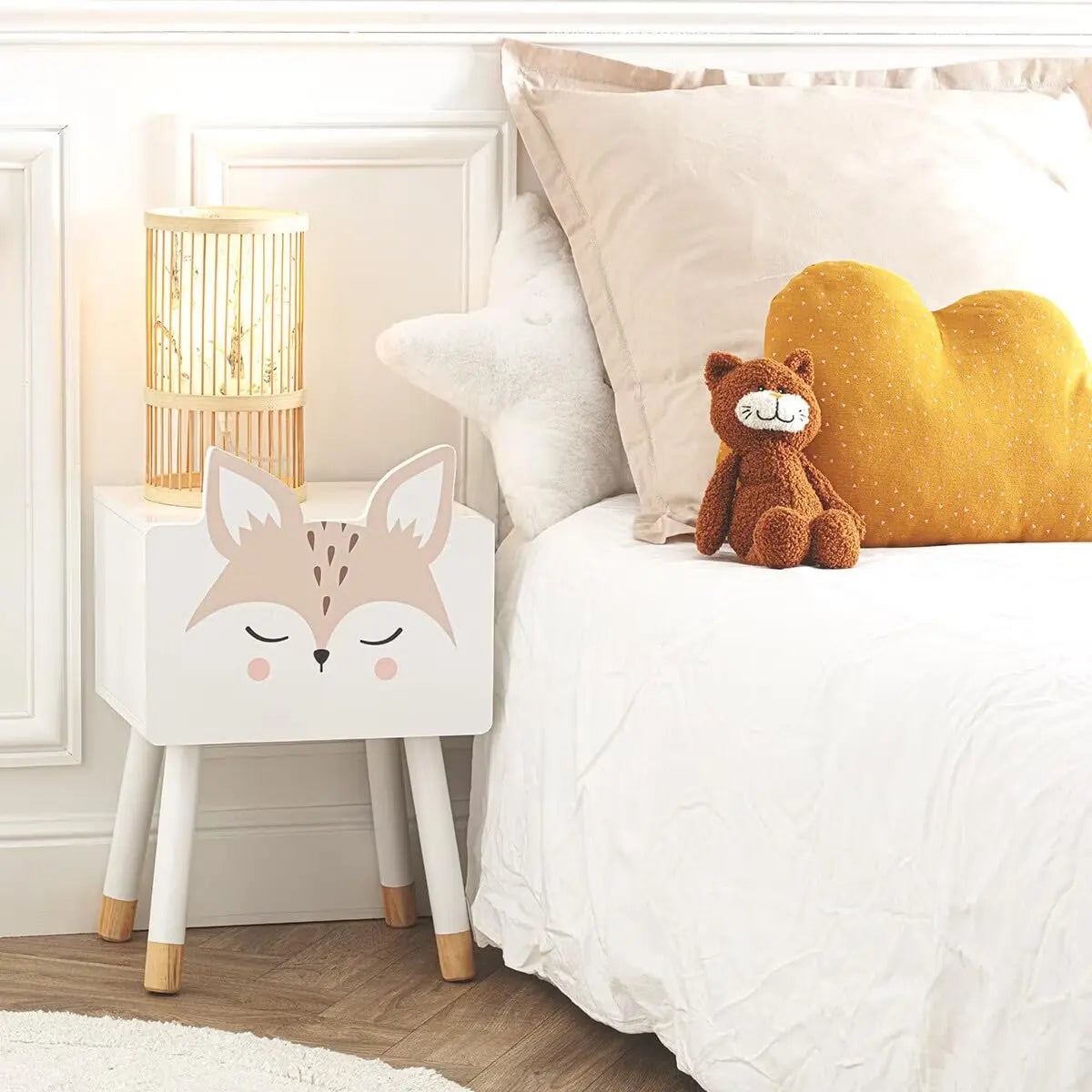 table de chevet enfant blanche