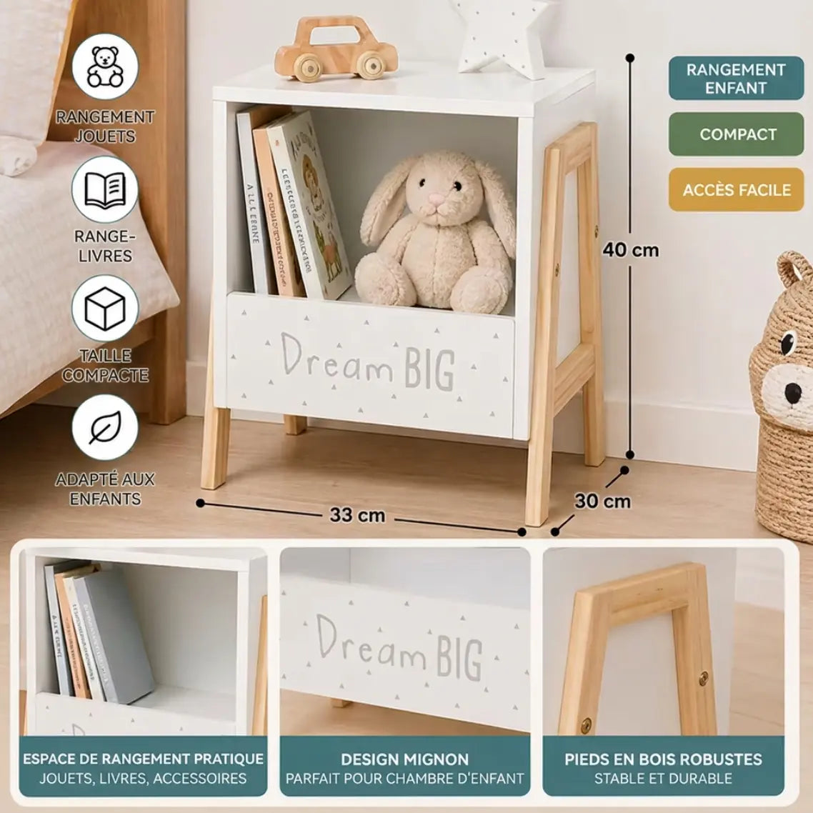 Table de chevet enfant