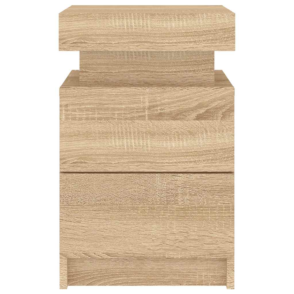 Table de Chevet Bois avec LED