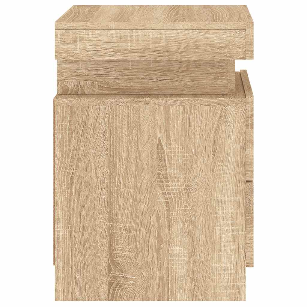 Table de Chevet Bois avec LED
