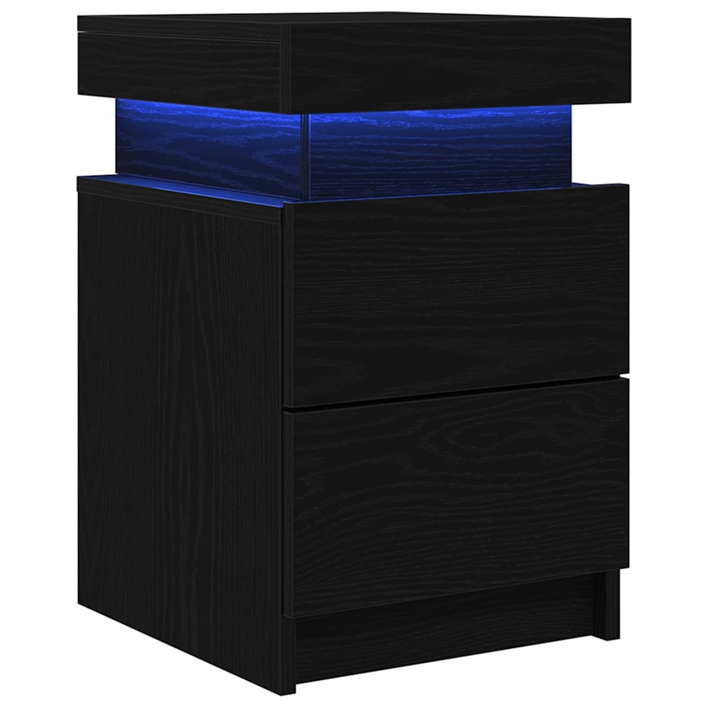 Table de Chevet Bois avec LED