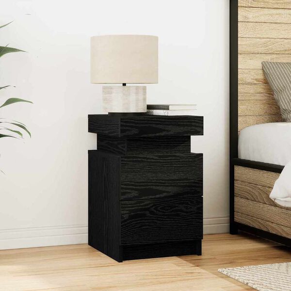 Table de Chevet Bois avec LED