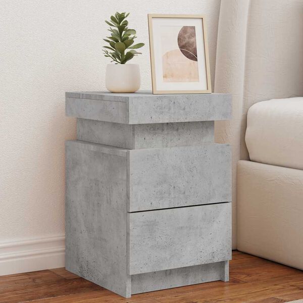 Table de Chevet Bois avec LED