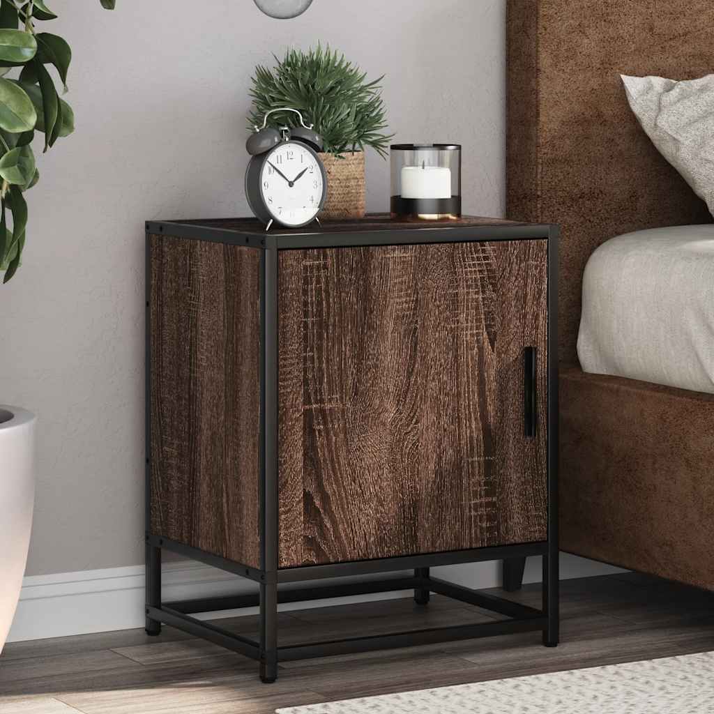 Table de Chevet Métal et Bois