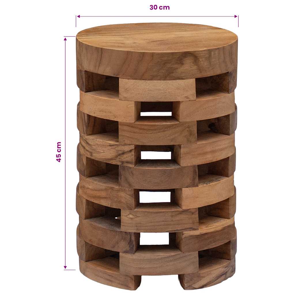 Table de Chevet Ronde Bois Massif