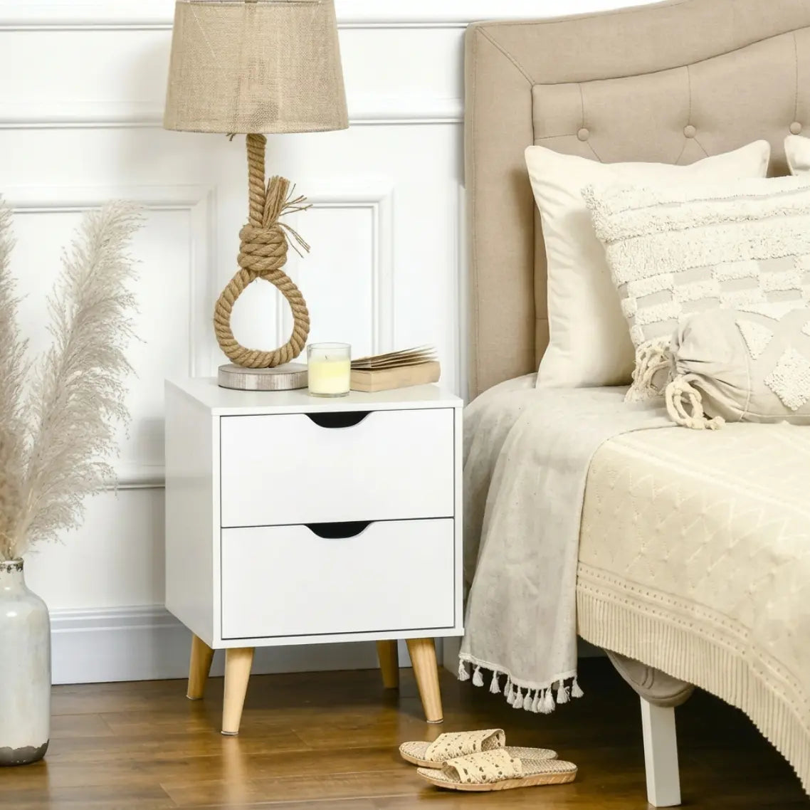 Table de Chevet Scandinave Bois Blanc