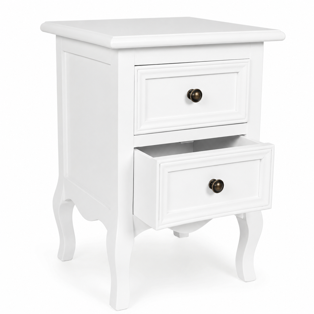 Table de Chevet Vintage Blanche